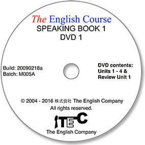 The English Course - Speaking Book 1: DVD 1 Only (Student's Replacement Copy)