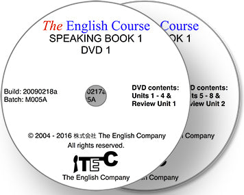 The English Course - Speaking Book 1: 2 x DVD Set (Teacher's Copy)