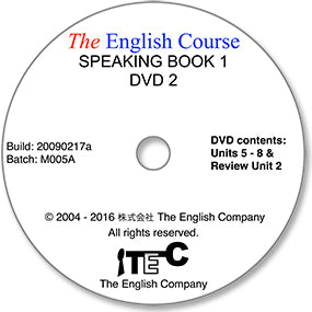 The English Course - Speaking Book 1: DVD 2 Only (Teacher's Replacement Copy)