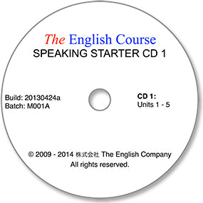 The English Course - Speaking Starter: CD 1 Only (Student's Replacement Copy)